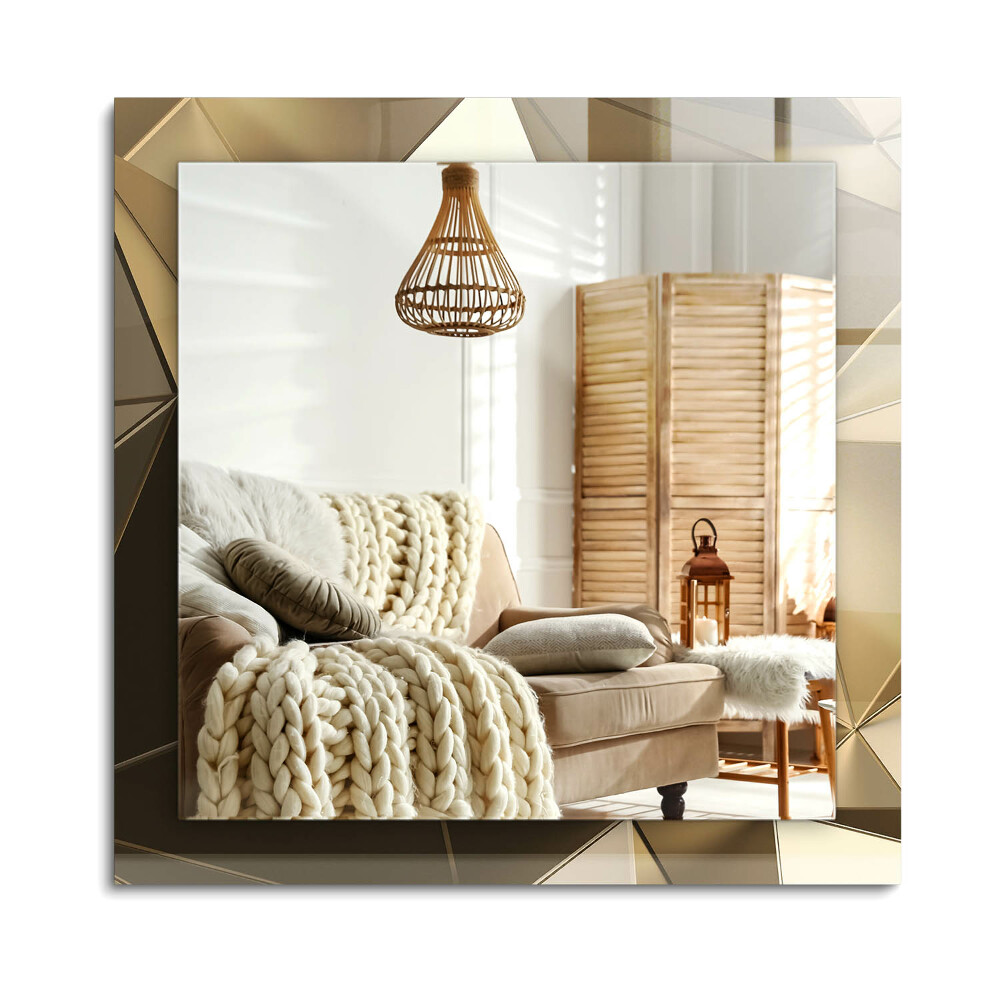 Obdĺžnikové dekoračné zrkadlo Geometrické tvary