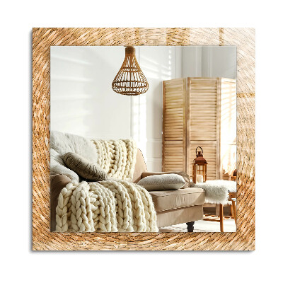 Obdĺžnikové dekoračné zrkadlo Wattle