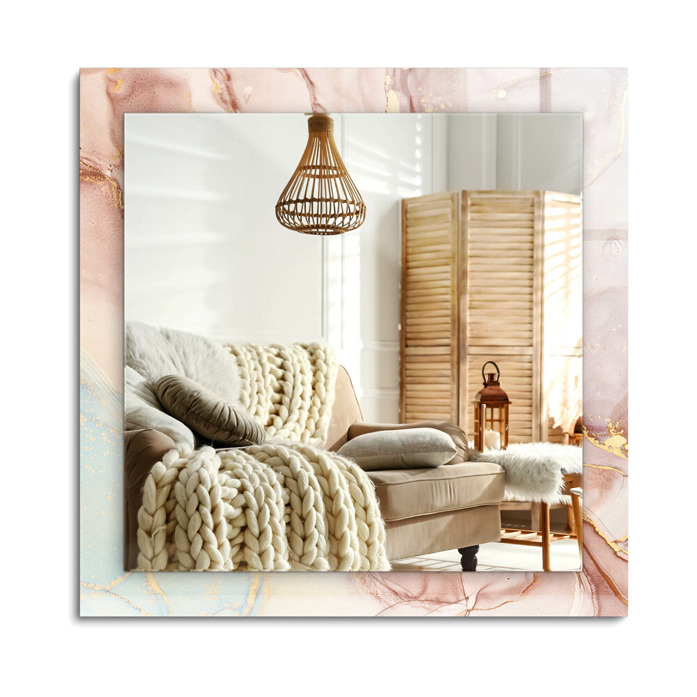 Obdĺžnikové dekoračné zrkadlo na stenu Abstraktné akvarelové umenie