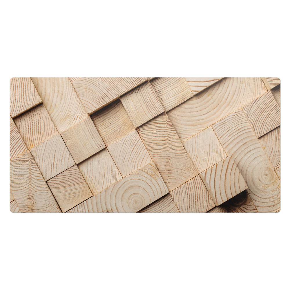 Kancelárska podložka na stôl Drevená mozaika