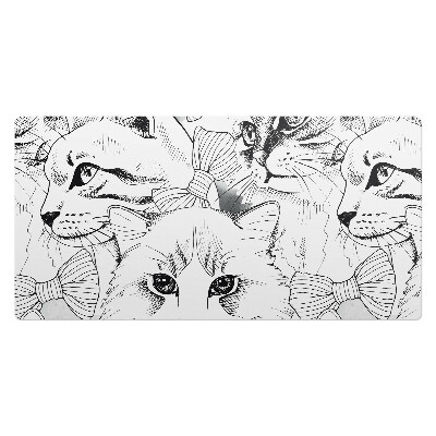 Veľká podložka na stôl Mačky s mašľami