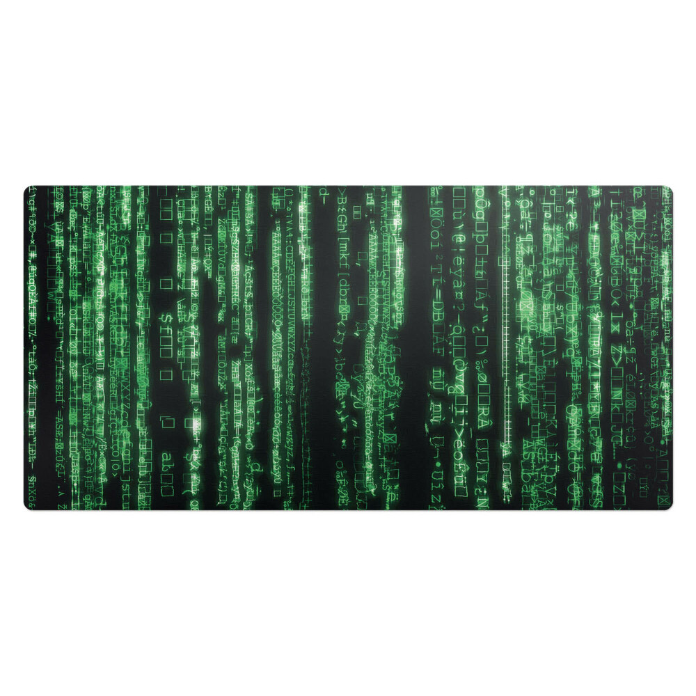 Veľká podložka na stôl Padajúci digitálny kód