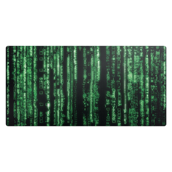 Veľká podložka na stôl Padajúci digitálny kód