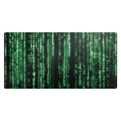 Veľká podložka na stôl Padajúci digitálny kód