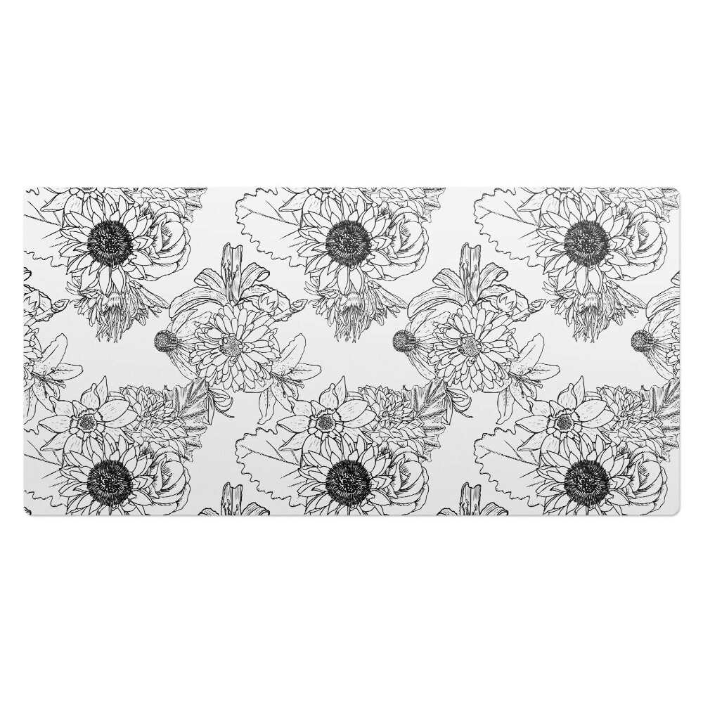 Veľká podložka na stôl Kvetinový lineárny vzor