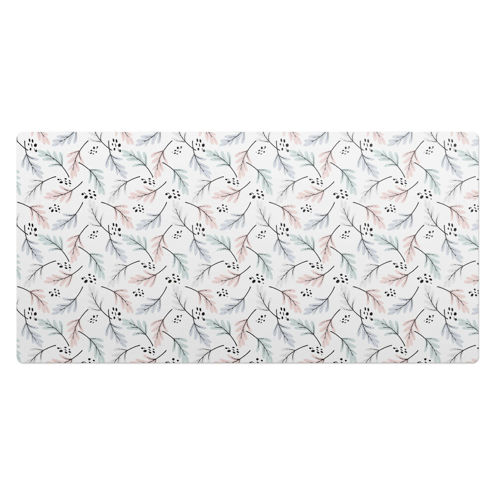 Veľká podložka na stôl Pastelový listový vzor