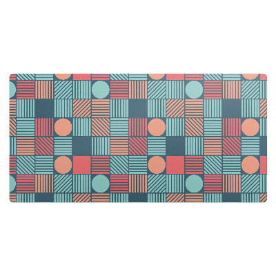 Kancelárska podložka na stôl Geometrický retro vzor
