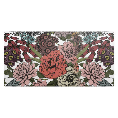 Kancelárska podložka na stôl Retro kvetinový vzor