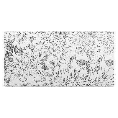 Kancelárska podložka na stôl Náčrt kvetinového listu