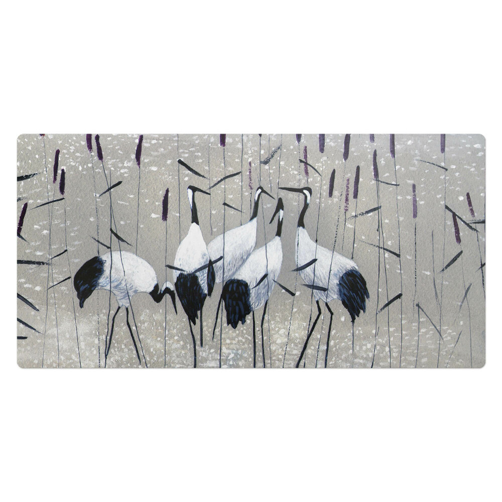 Veľká podložka na stôl Žeriavy v tŕstí