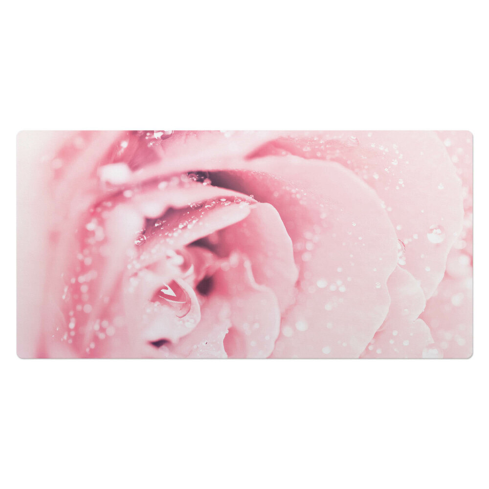 Kancelárska podložka na stôl Kvet s kvapkami