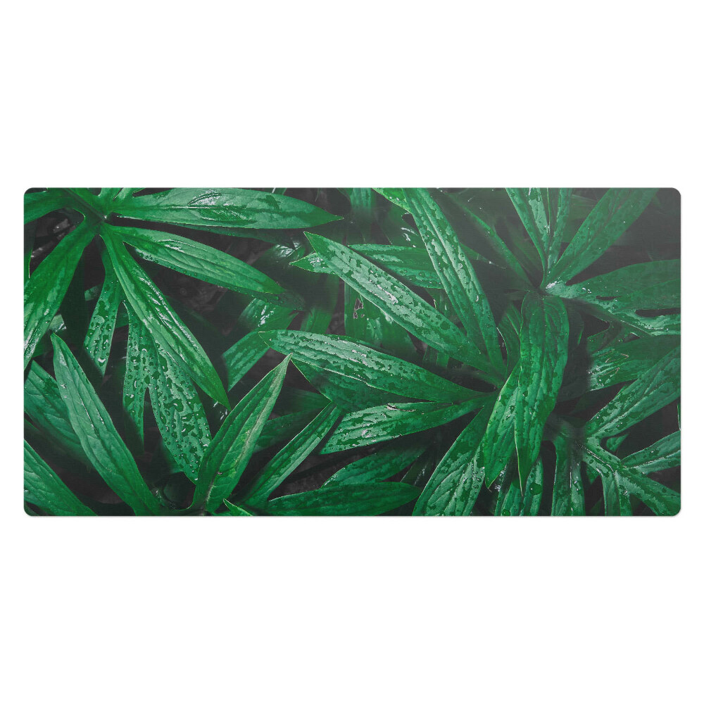 Veľká podložka na stôl Listy v daždi