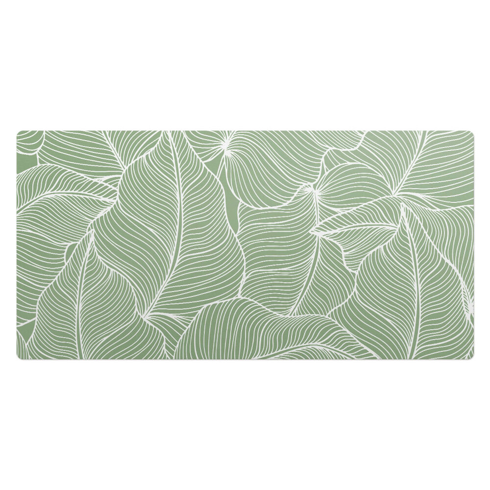 Kancelárska podložka na stôl Listy s čiarami