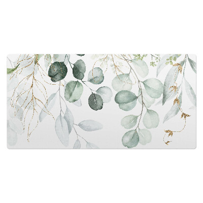 Veľká podložka na stôl Akvarelové listy, vetvičky