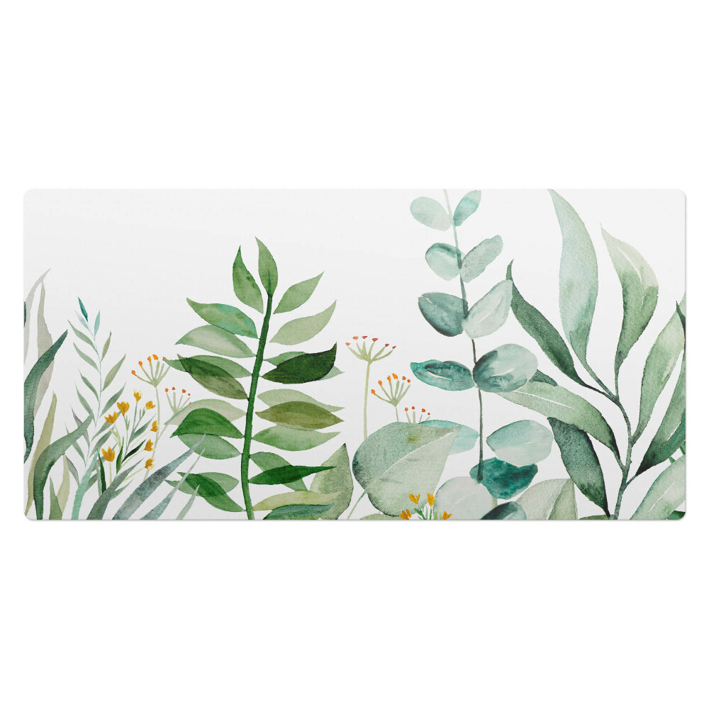 Kancelárska podložka na stôl Akvarelové listy