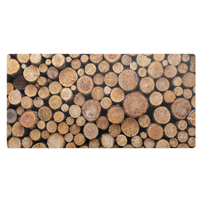 Kancelárska podložka na stôl Stohy drevených polená