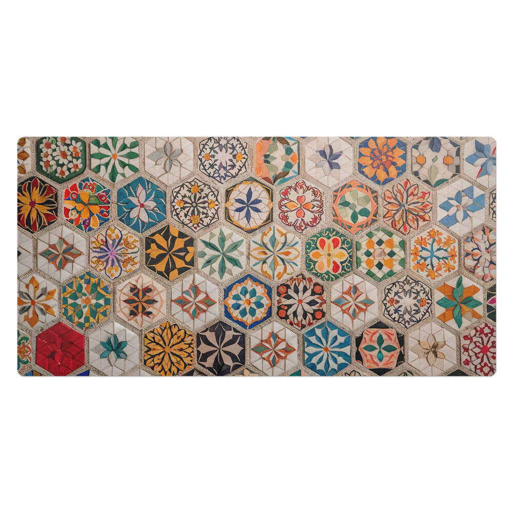 Kancelárska podložka na stôl Kvetinová mozaika