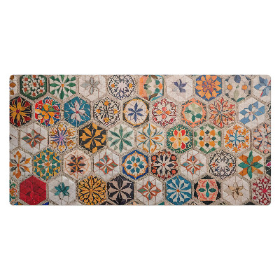 Kancelárska podložka na stôl Kvetinová mozaika