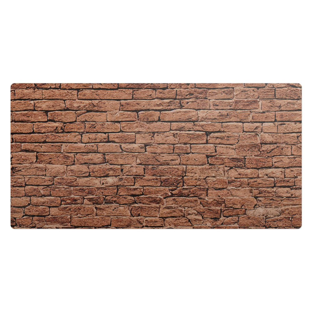 Kancelárska podložka na stôl Retro tehlová stena