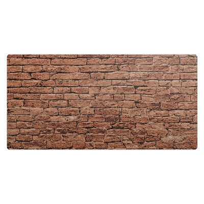 Kancelárska podložka na stôl Retro tehlová stena