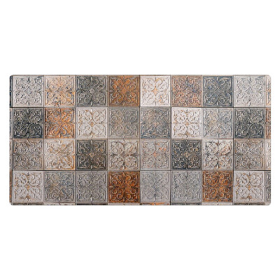 Kancelárska podložka na stôl Štvorcový retro vzor