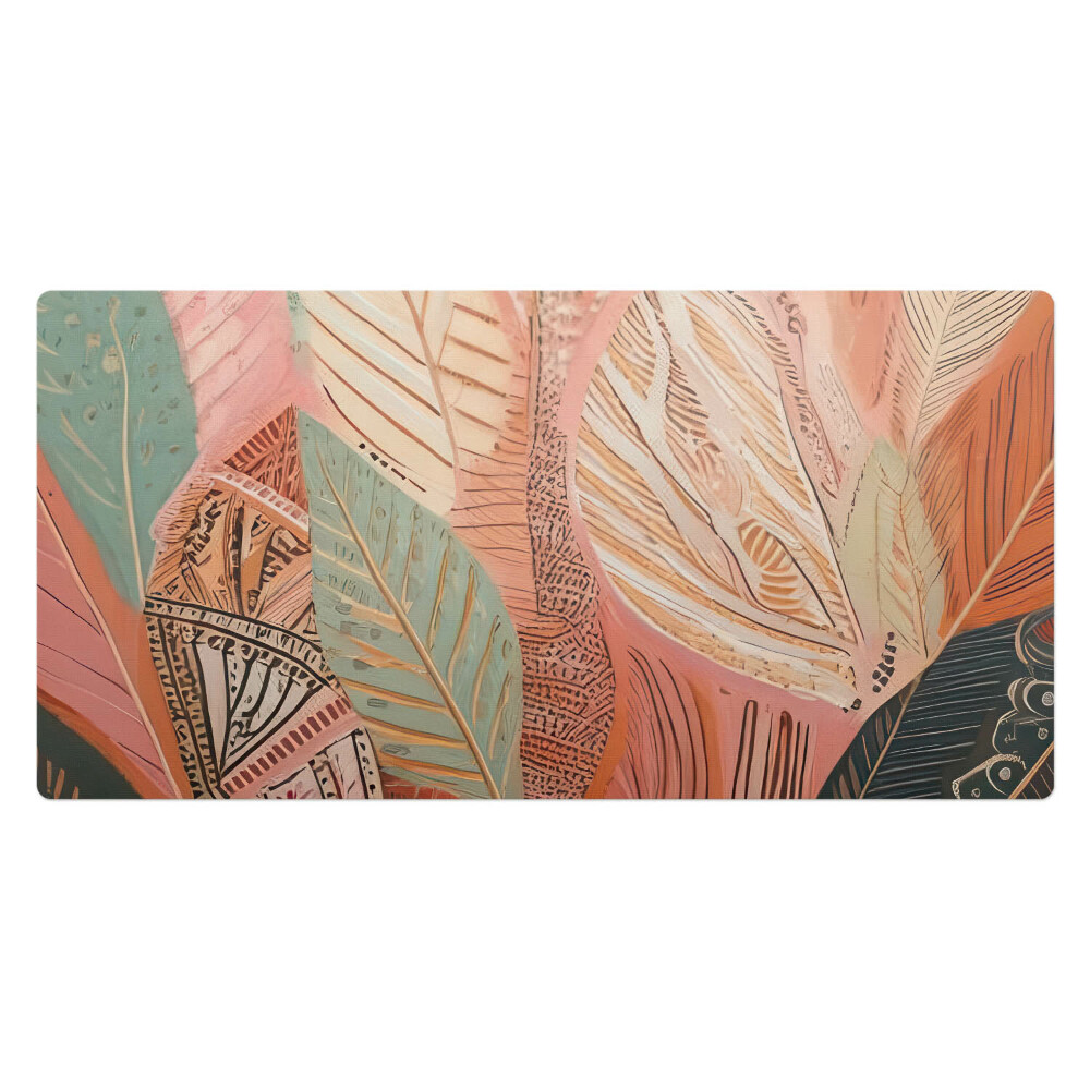 Kancelárska podložka na stôl Listy v abstrakcii