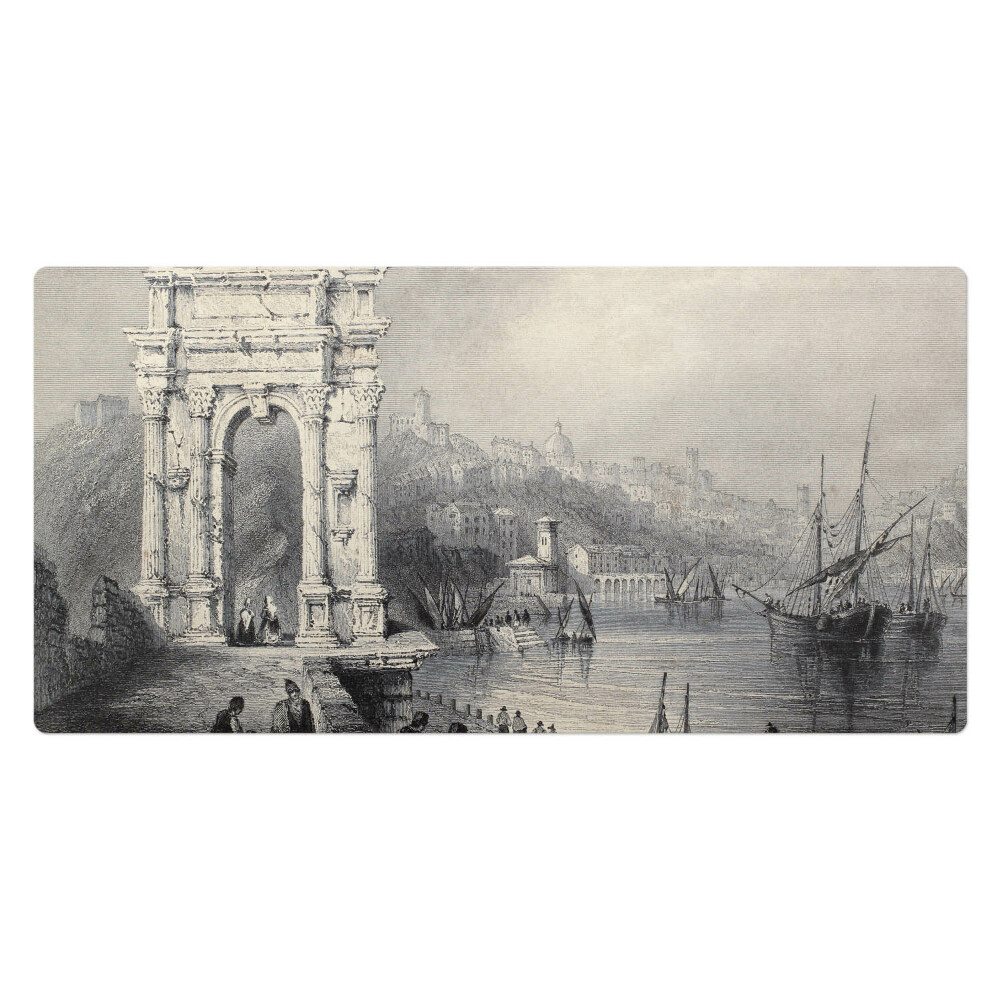 Veľká podložka na stôl Staroveká brána a prístav