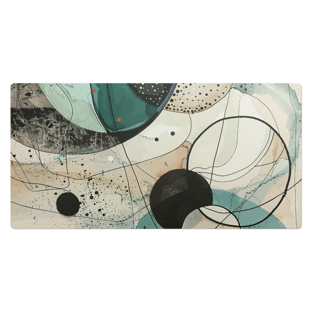 Veľká podložka na stôl Abstraktné kruhy