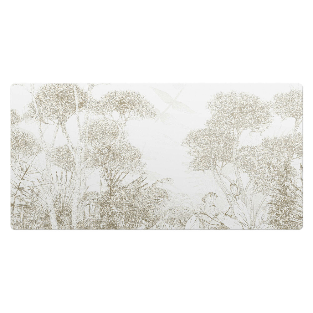 Kancelárska podložka na stôl Jemné tropické stromy