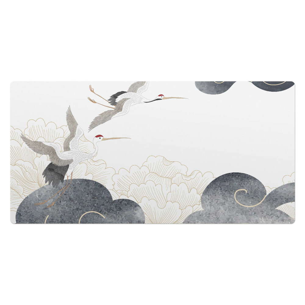 Kancelárska podložka na stôl Žeriavy a oblaky