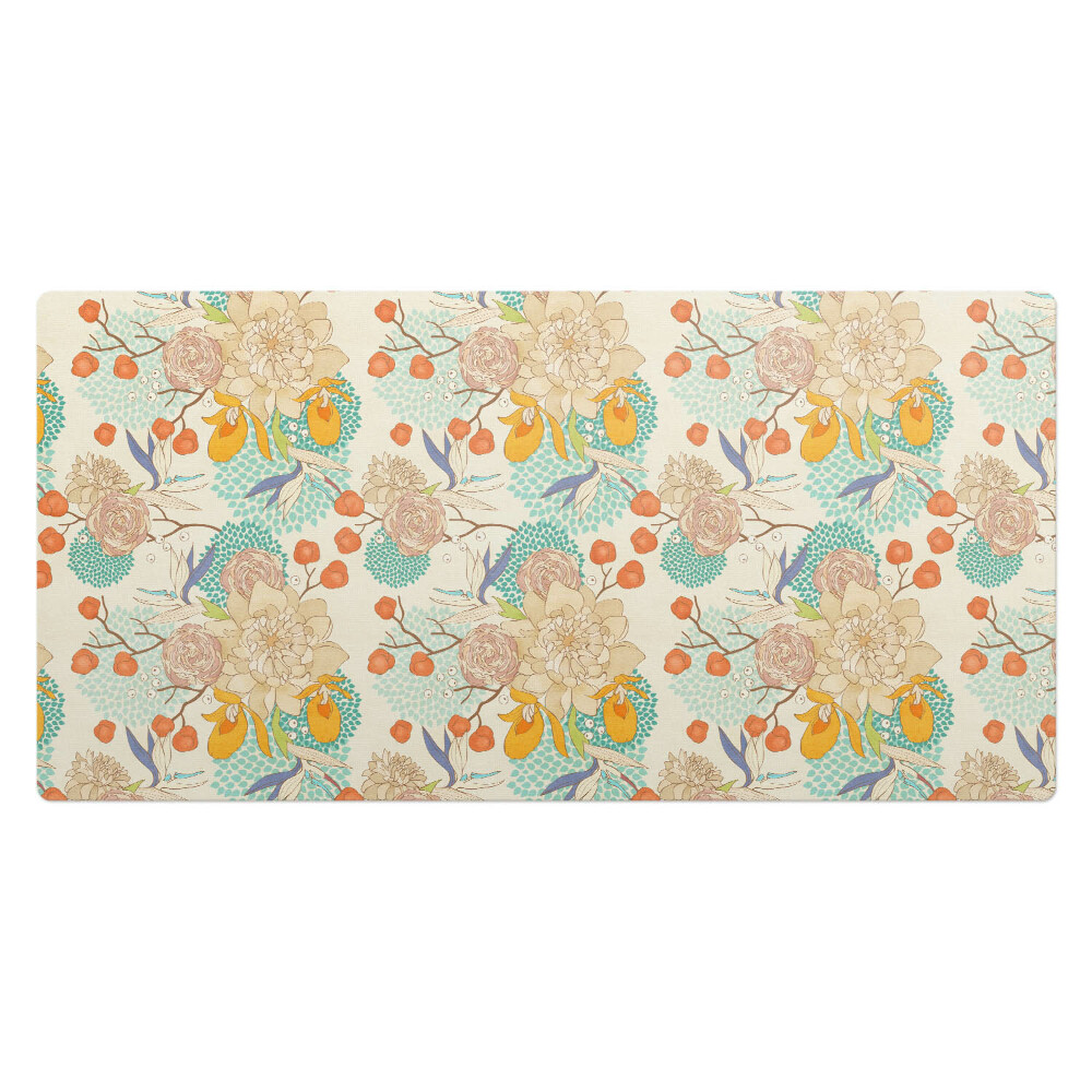 Veľká podložka na stôl Retro kvetinový vzor