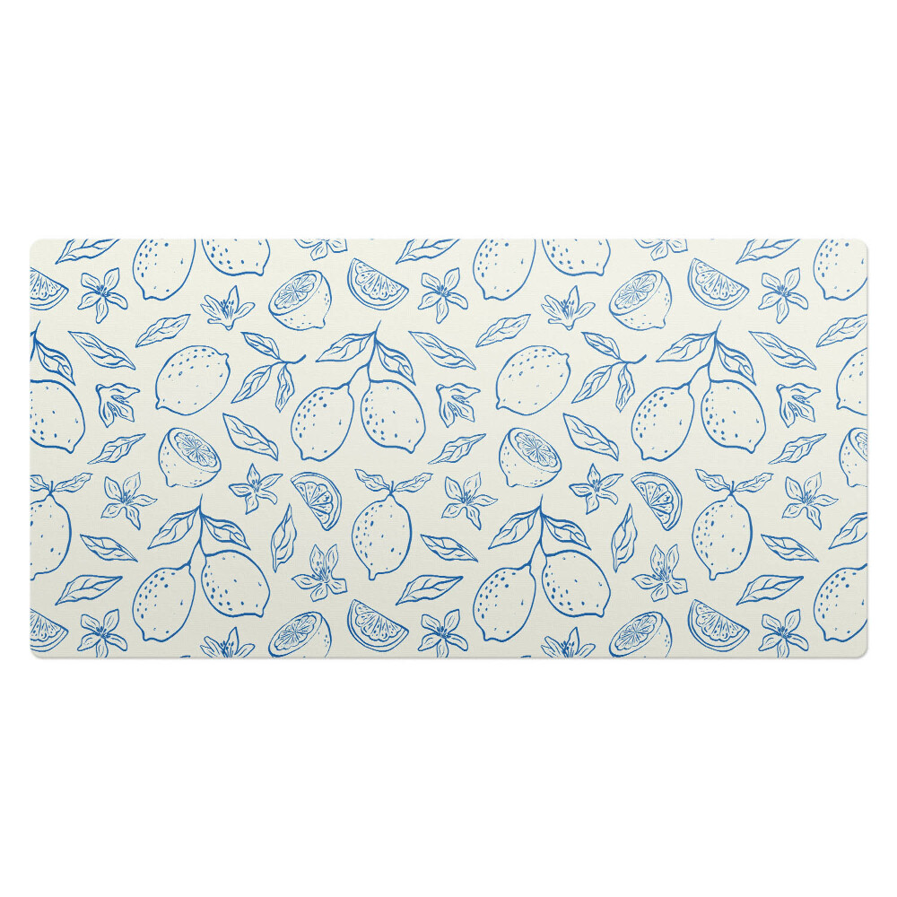 Veľká podložka na stôl Citrónový retro vzor