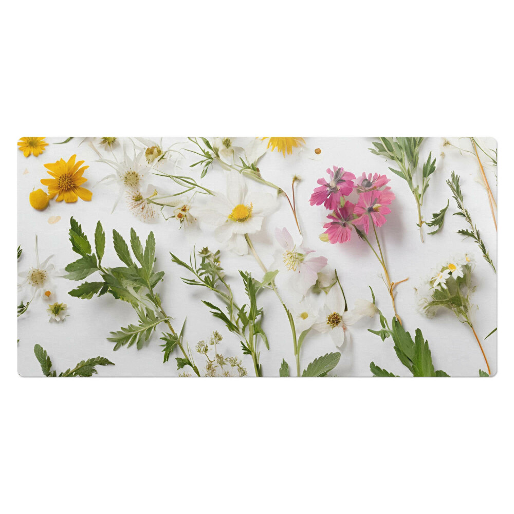 Kancelárska podložka na stôl Kvety a listy