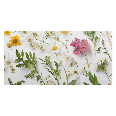 Kancelárska podložka na stôl Kvety a listy