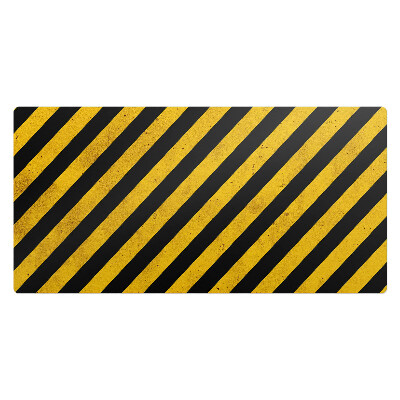 Kancelárska podložka na stôl Diagonálne výstražné pruhy