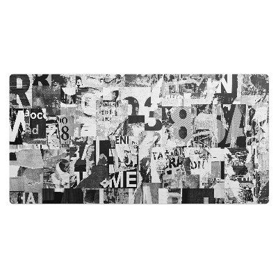 Kancelárska podložka na stôl Koláž z písmen a čísel