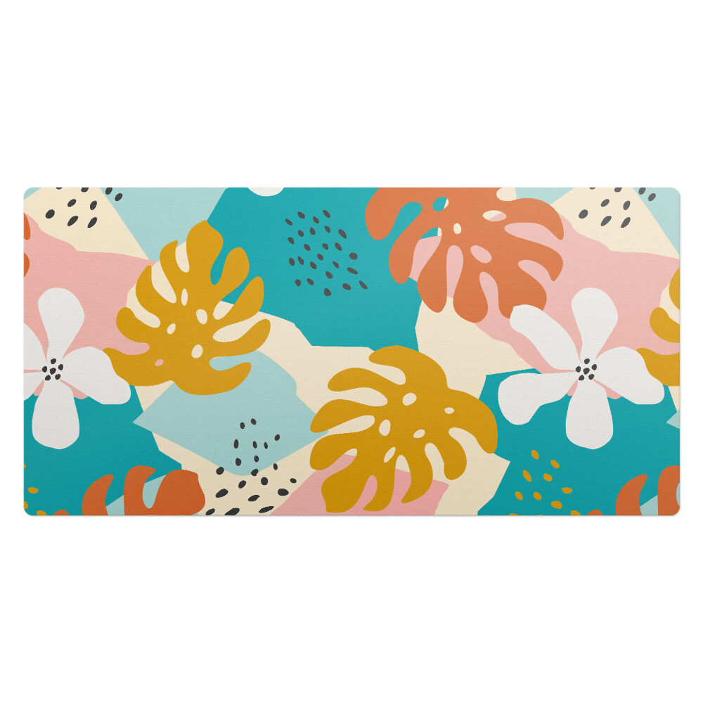 Kancelárska podložka na stôl Retro kvetinová koláž