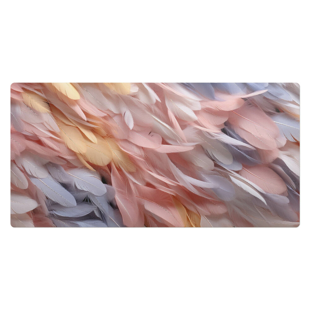 Kancelárska podložka na stôl Pastelové pierka