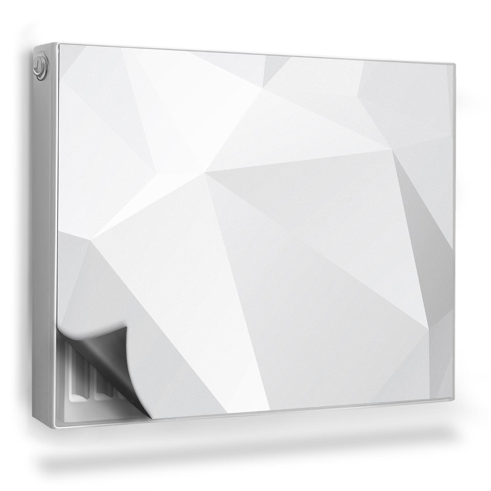 Dekoračný magnetický kryt na radiátor Abstraktné origami, geometrická kompozícia