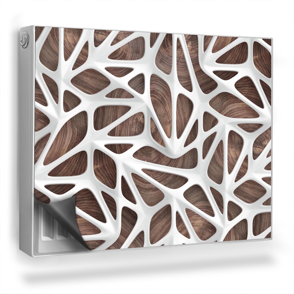 Dekoračný magnet na radiátor Geometrický vzor prelamovaných výrezov