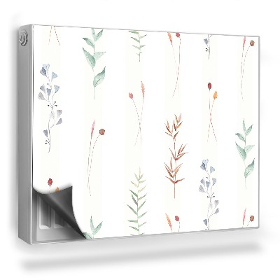 Dekoračný magnet na radiátor Jemné pastelové rastliny, listy, boho