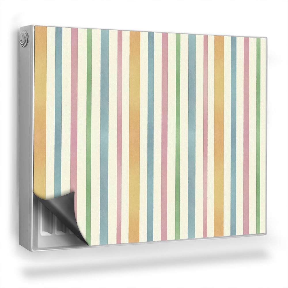 Dekoračný magnet na radiátor Svetlé lamely v pastelových farbách