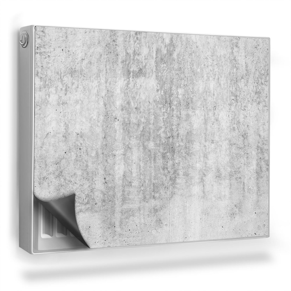 Dekoračný magnetický kryt na radiátor Ľahká surová betónová priemyselná textúra