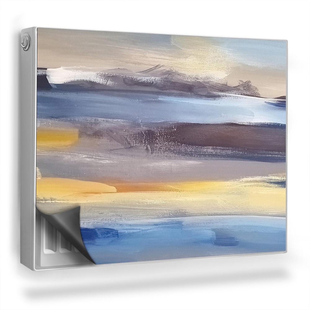 Magnetický kryt na radiátor Pastelové ťahy štetcom farba textúra