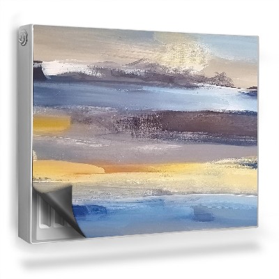 Magnetický kryt na radiátor Pastelové ťahy štetcom farba textúra