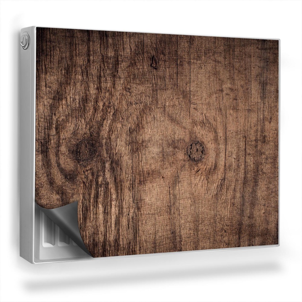 Magnetický kryt na radiátor Textúra starého dreva s uzlami