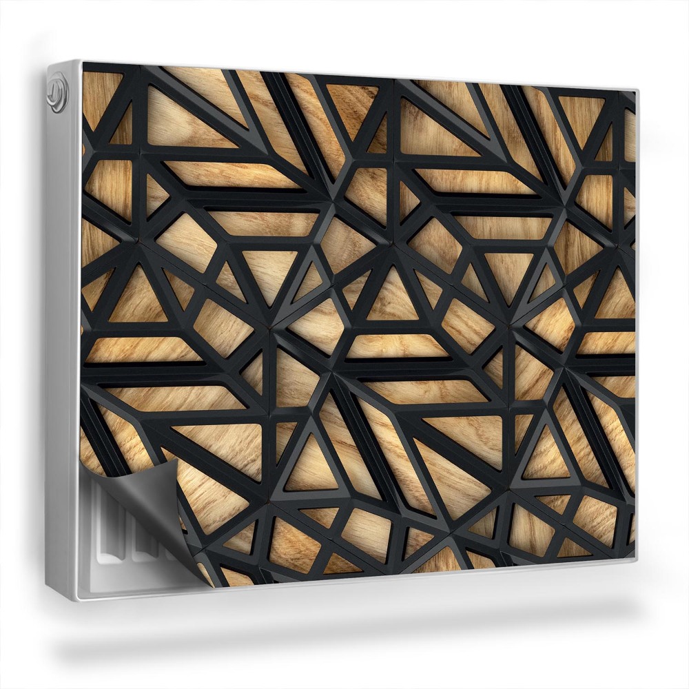 Dekoračný magnetický kryt na radiátor Priemyselné abstraktné kovové umenie