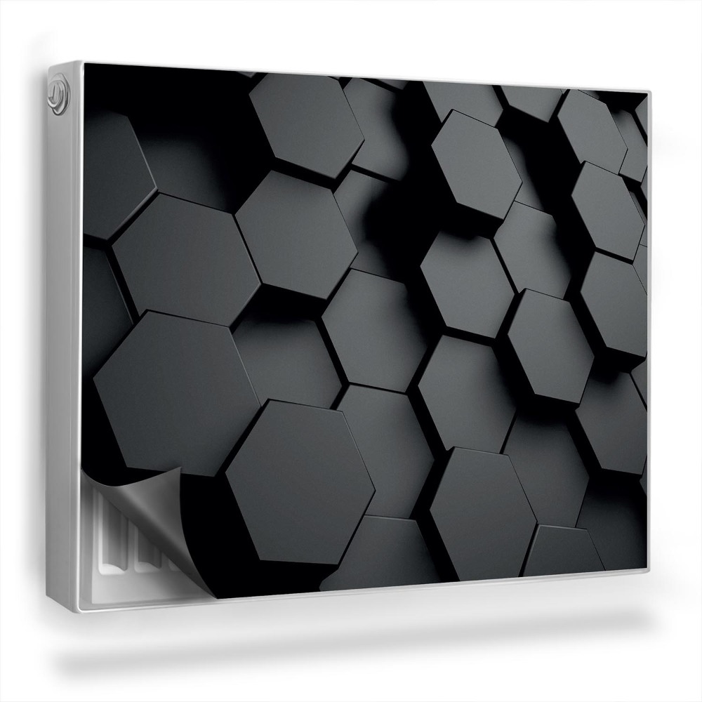 Dekoračný magnetický kryt na radiátor Moderné 3D geometrické pozadie