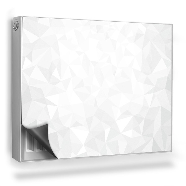 Dekoračný magnetický kryt na radiátor Abstraktná kompozícia geometria origami