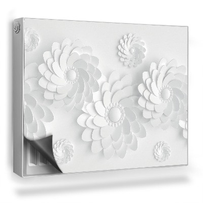 Dekoračný magnet na radiátor Geometrické zjednodušené kvety, origami